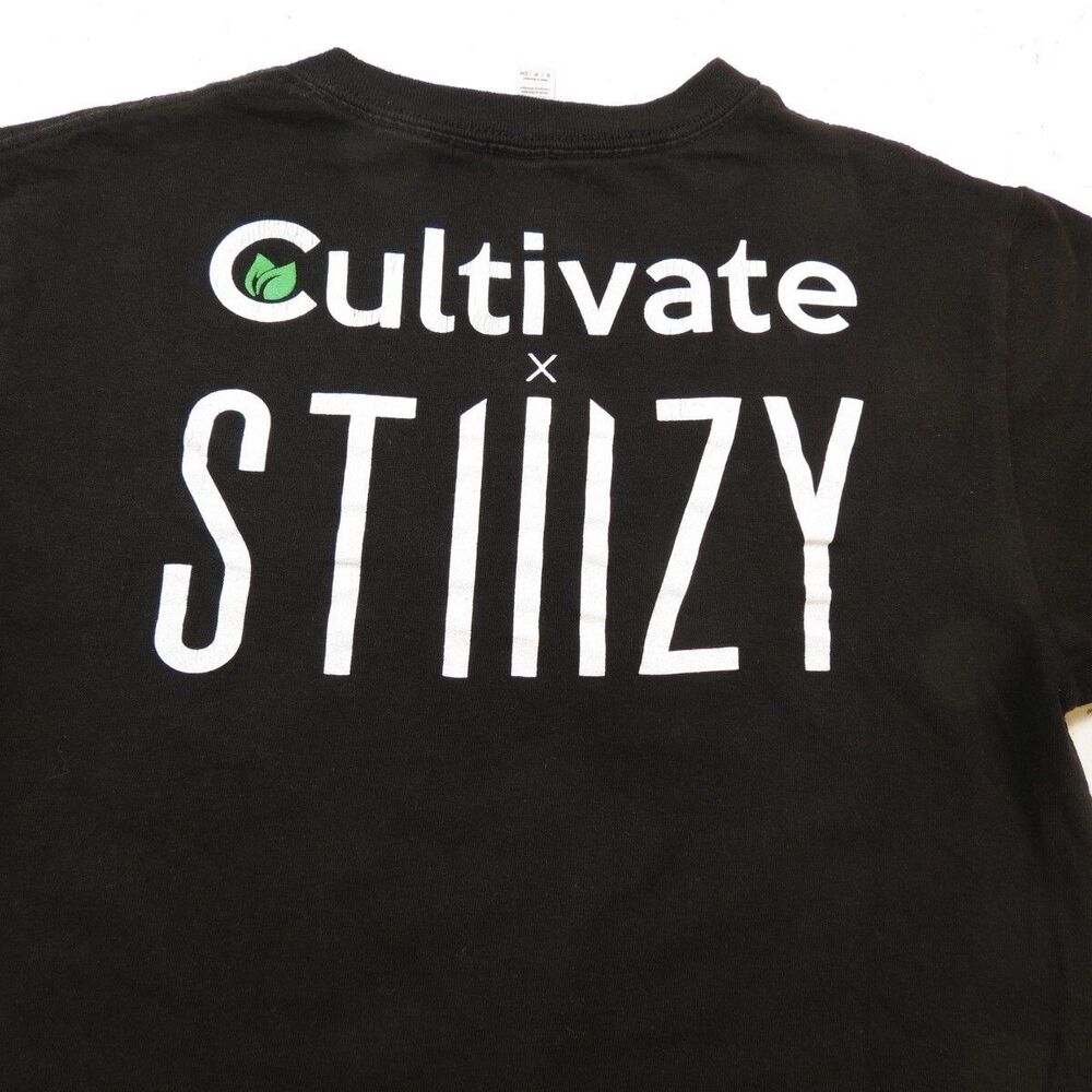 STIIIZY CULTIVATE DISPENSARY CANNABIS MARIJUANA POT WEED T SHIRT S Streetwear